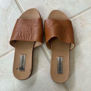 Steve Madden brown leather sandals